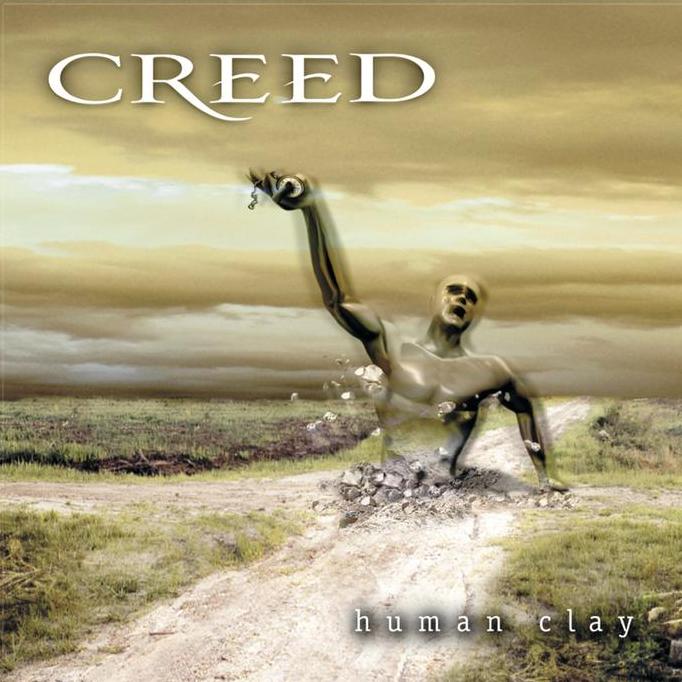 Creed Human Clay 2LP Up In Smoke vinyl featuring Higher and With Arms Wide Open.
