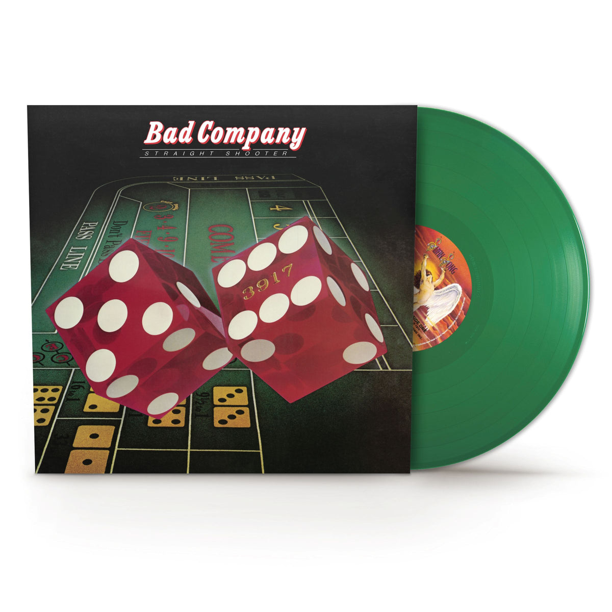 Straight Shooter Evergreen Vinyl LP by Bad Company featuring Shooting Star.