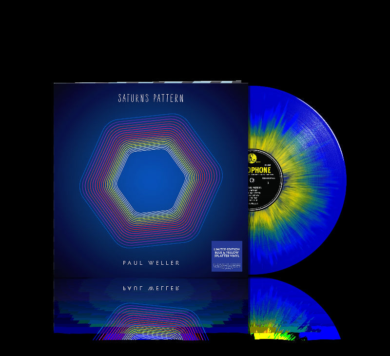 Saturns Pattern Blue & Yellow Splatter Vinyl LP by Paul Weller solo album edition.