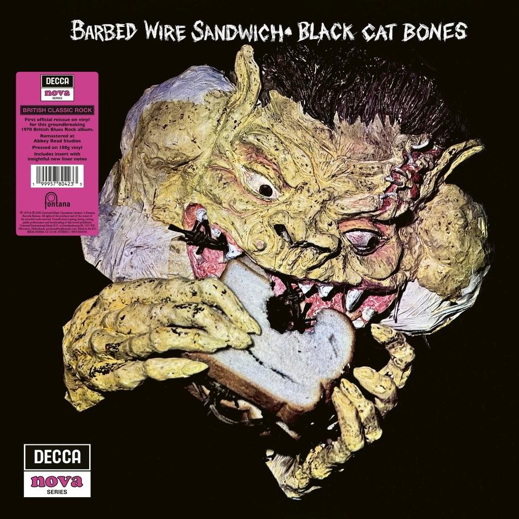Black Cat Bones Barbed Wire Sandwich LP front cover artwork
