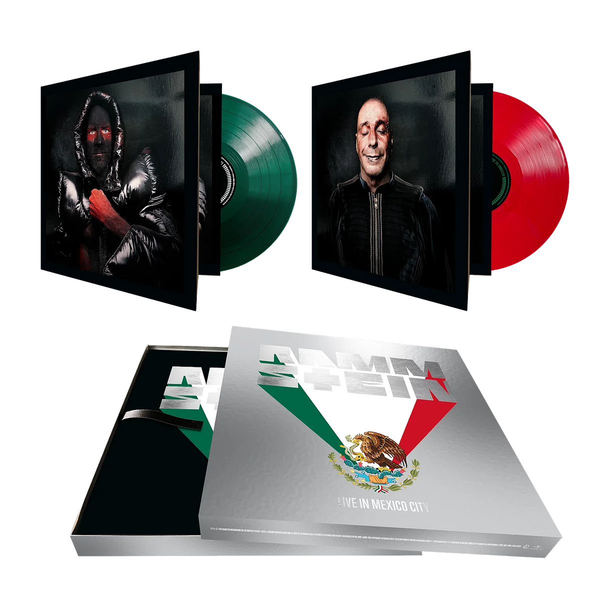 Live In Mexico City by Rammstein 4 LP coloured vinyl record collection