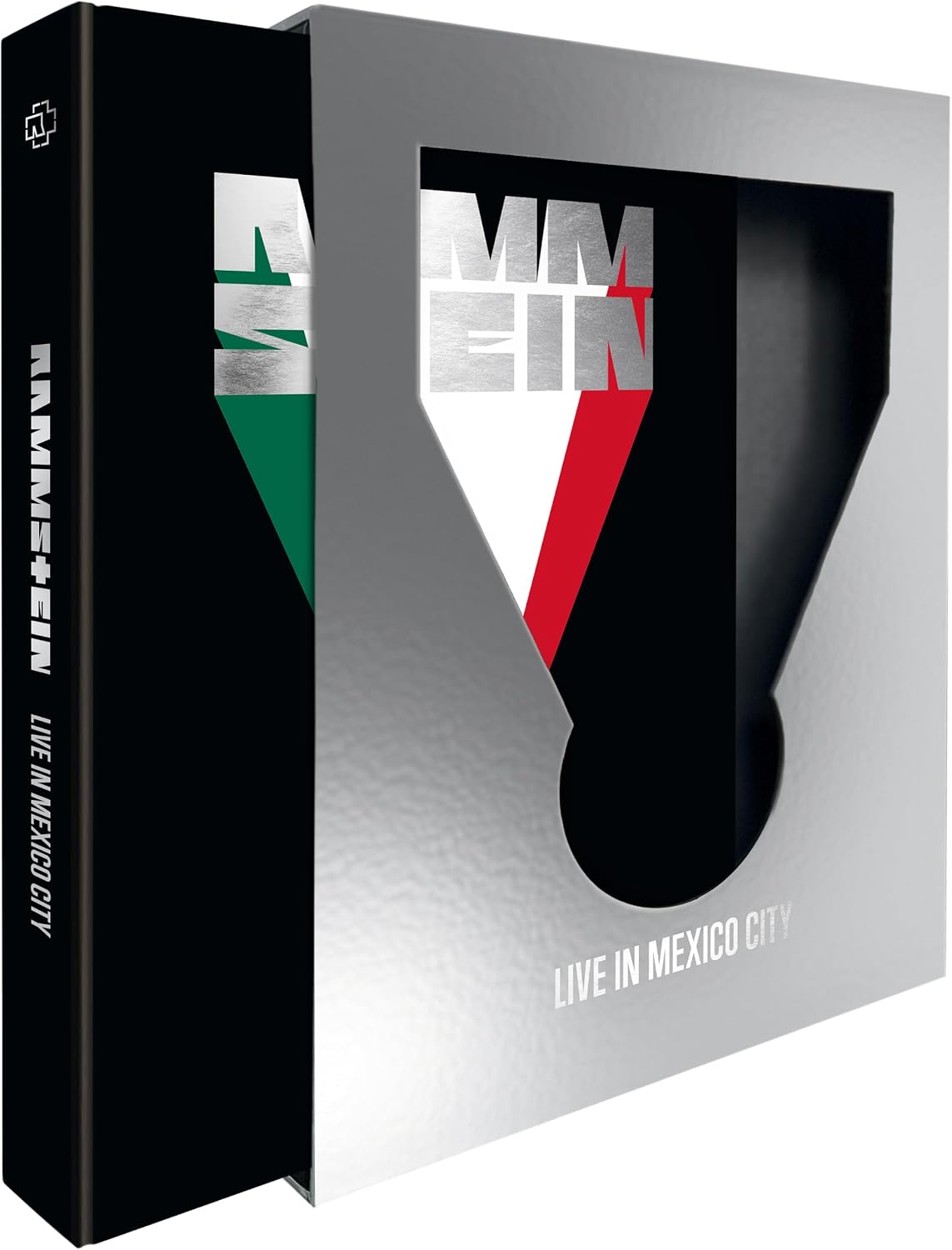 Rammstein Live In Mexico City 2 CD and Blu-Ray box set with cover artwork