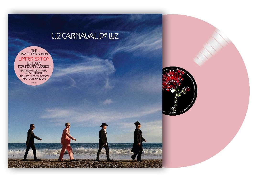 U2 Carnaval De Luz Pink Vinyl LP 16th Studio Album Featuring Street Of Dreams & Silencio