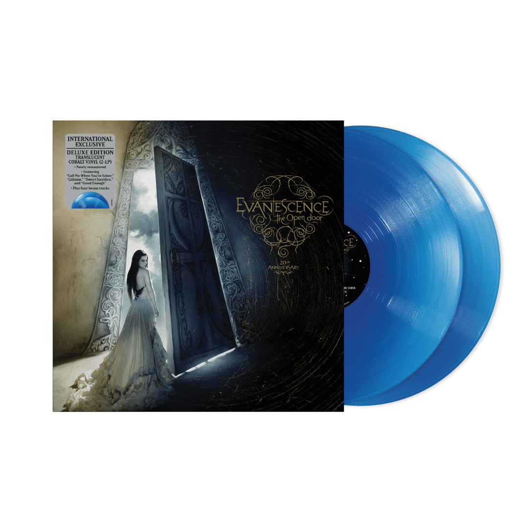 Evanescence The Open Door 20th Anniversary cobalt blue vinyl featuring Lithium and Good Enough.
