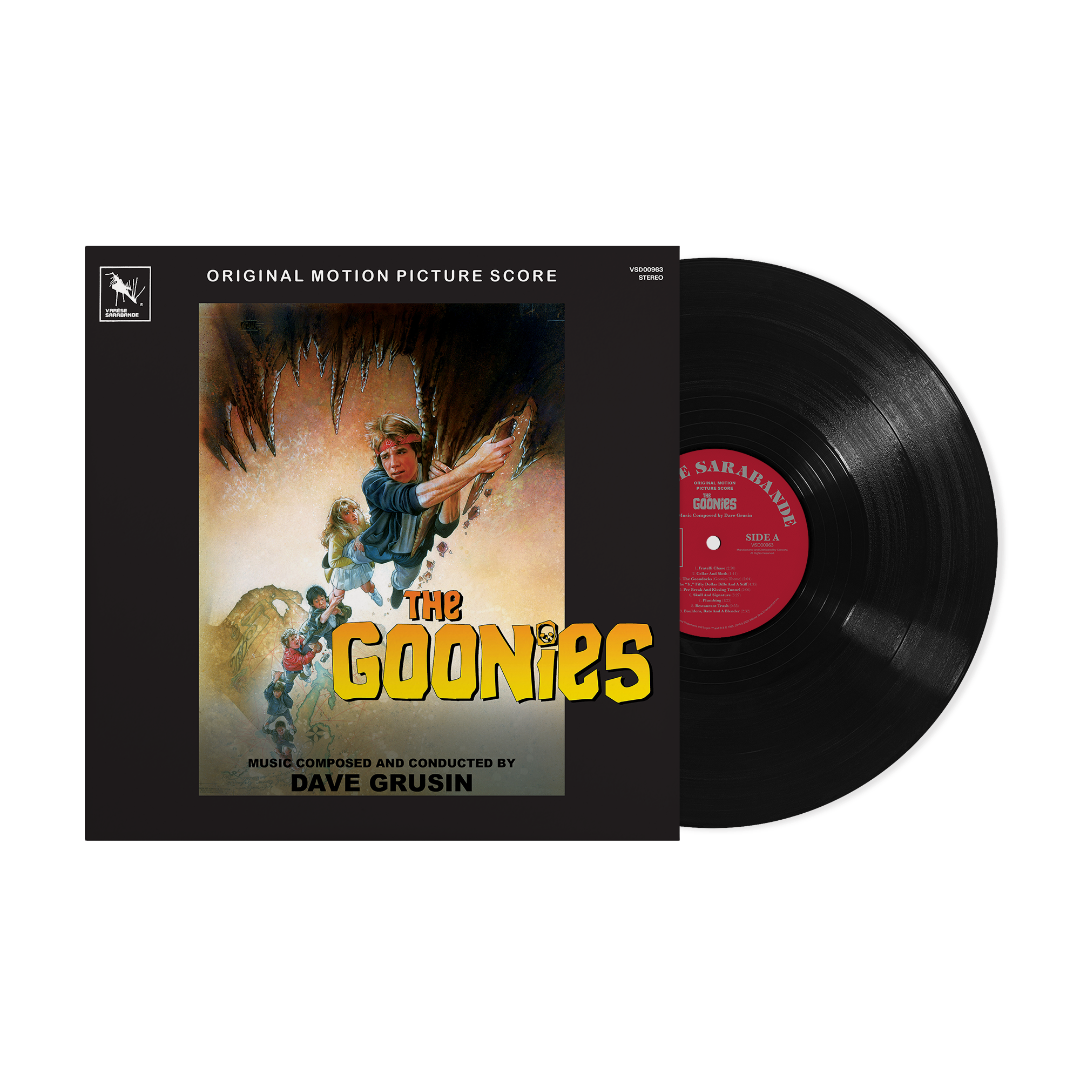 The Goonies Soundtrack LP by Dave Grusin featuring Fratelli Chase and The Goondocks.