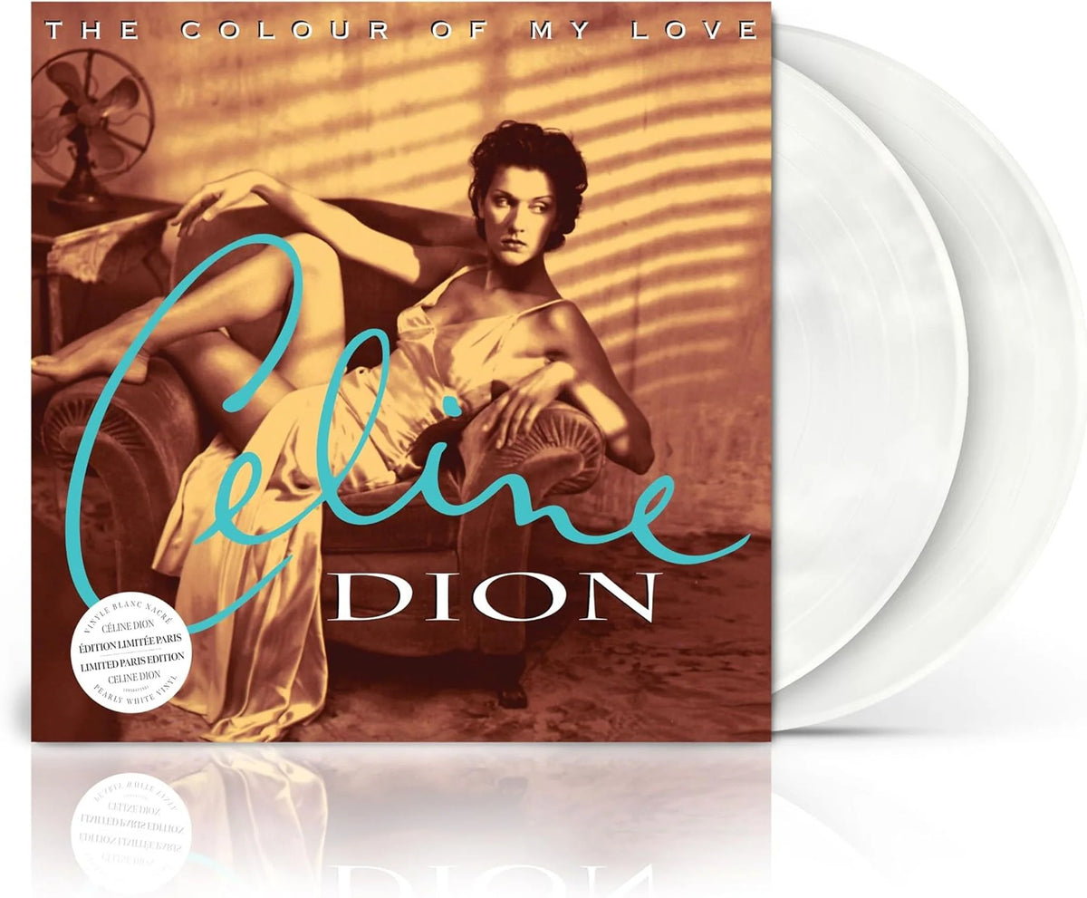 Celine Dion The Colour Of My Love album cover for the pearly white vinyl double LP 