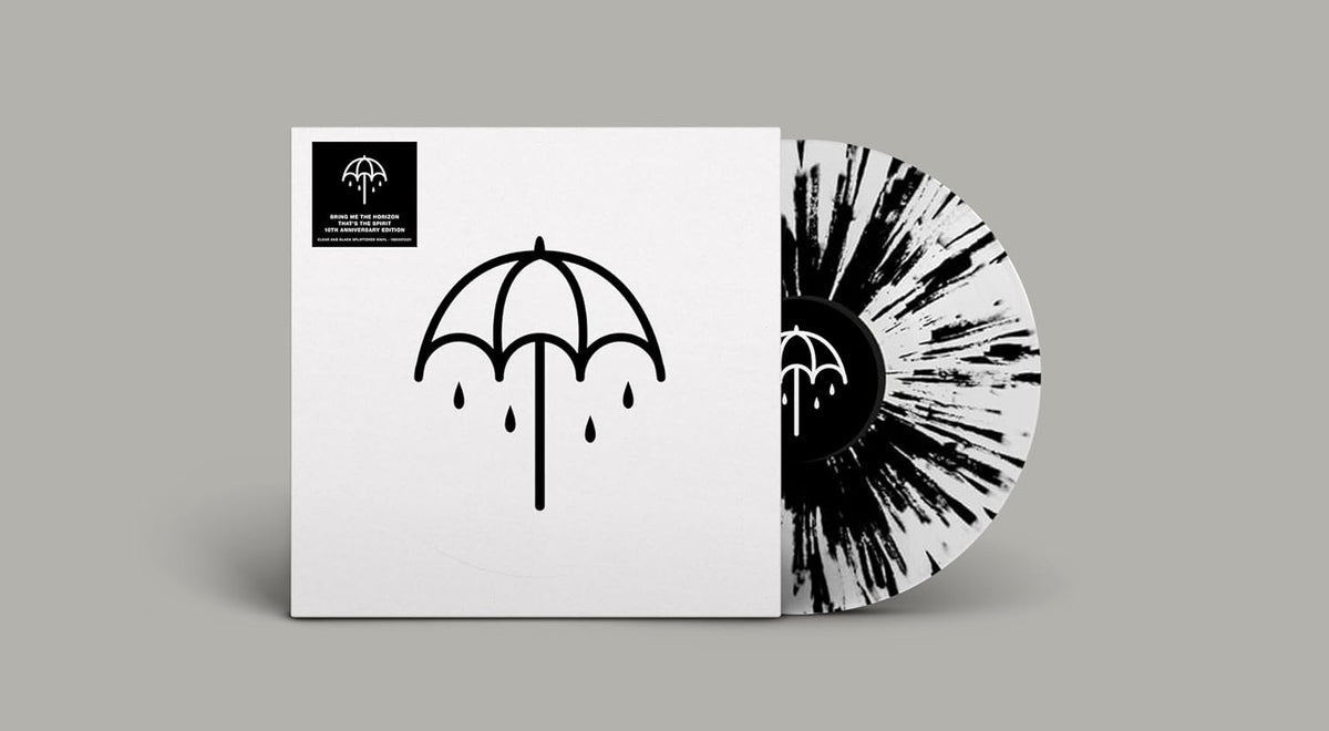 Bring Me The Horizon That's The Spirit clear and black splattered vinyl LP album sleeve