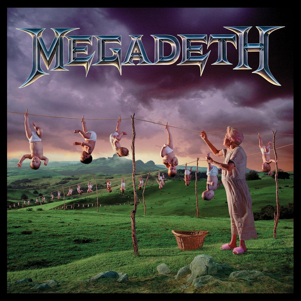 Megadeth Youthanasia double LP vinyl album cover featuring the classic sleeve artwork