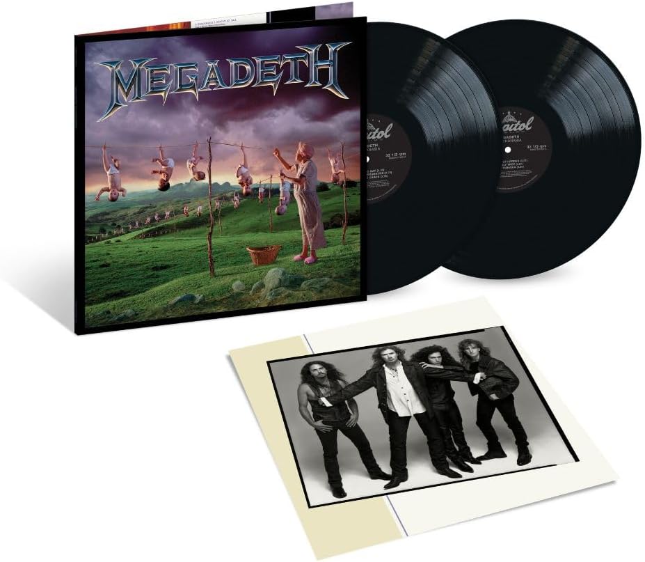 Youthanasia by Megadeth on two LP vinyl records featuring classic melodic heavy metal