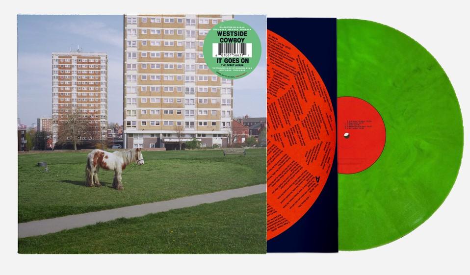 Westside Cowboy - It Goes On LP Green Vinyl record and sleeve