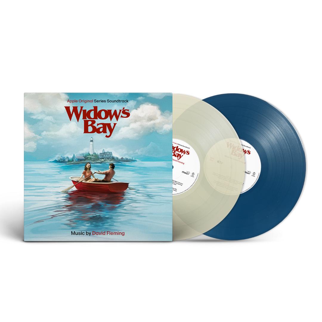 Widow's Bay soundtrack by David Fleming on seafoam green and opaque blue vinyl