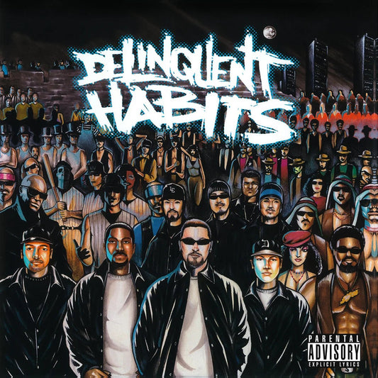 Delinquent Habits self-titled 2 LP Blue & White Vinyl 30th Anniversary edition.