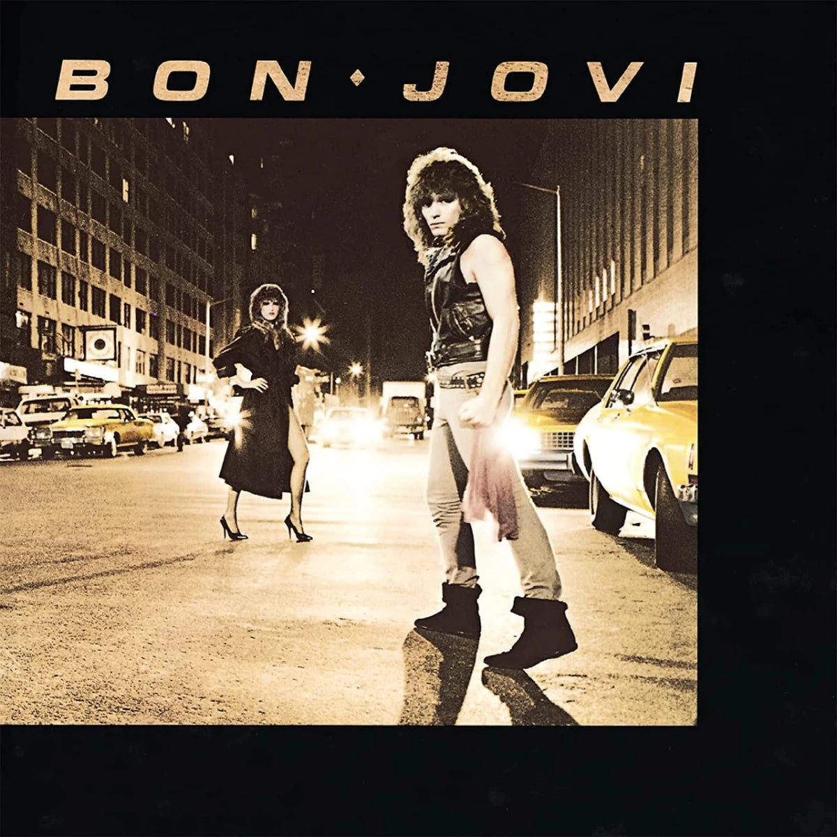 Bon Jovi debut album on vinyl LP featuring Runaway