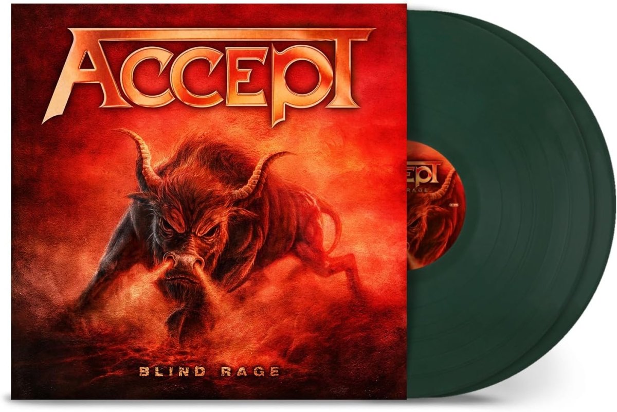 Accept Blind Rage dark green double vinyl LP featuring Stampede and Dying Breed