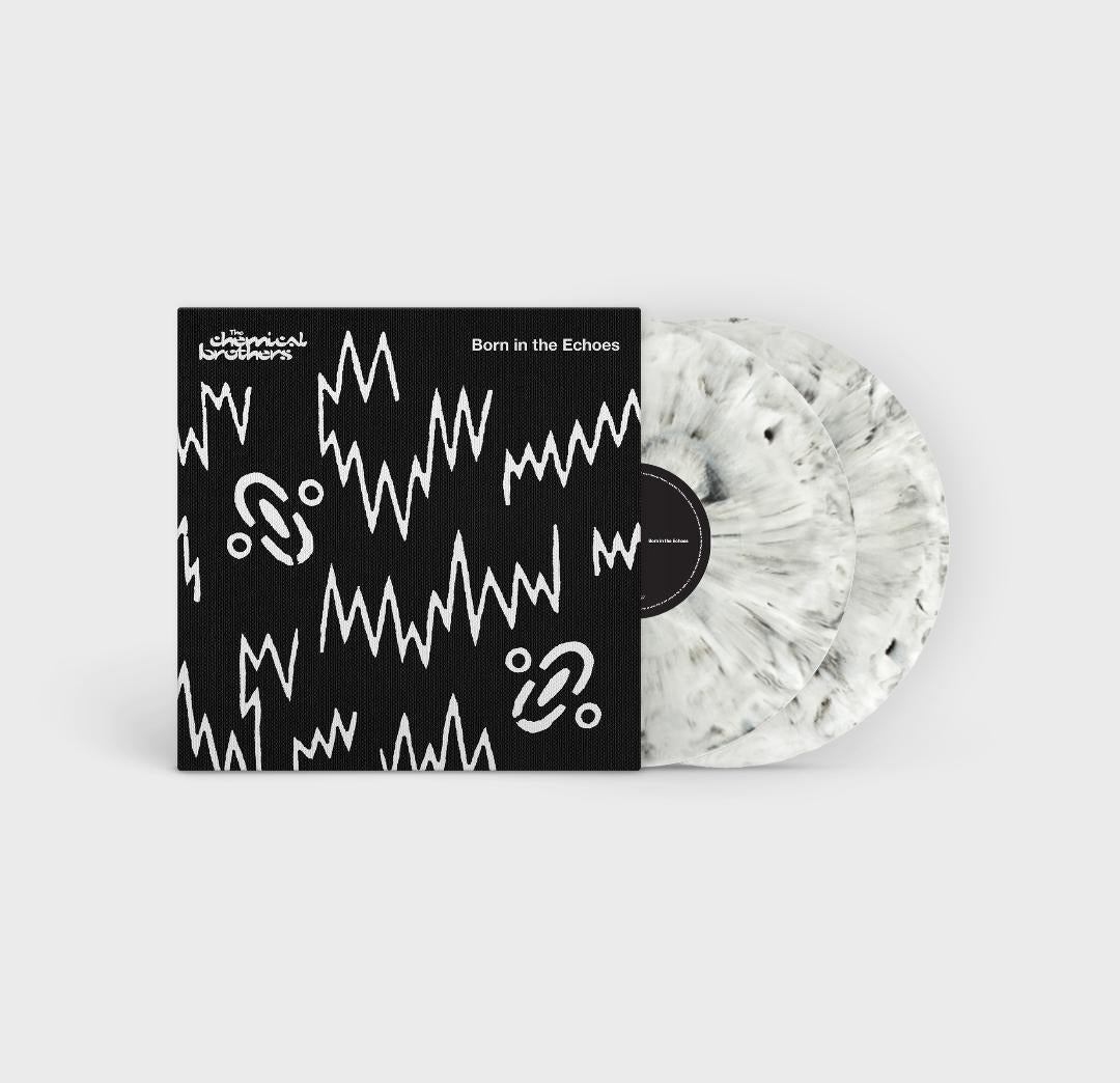Born In The Echoes by The Chemical Brothers double white marble vinyl record set