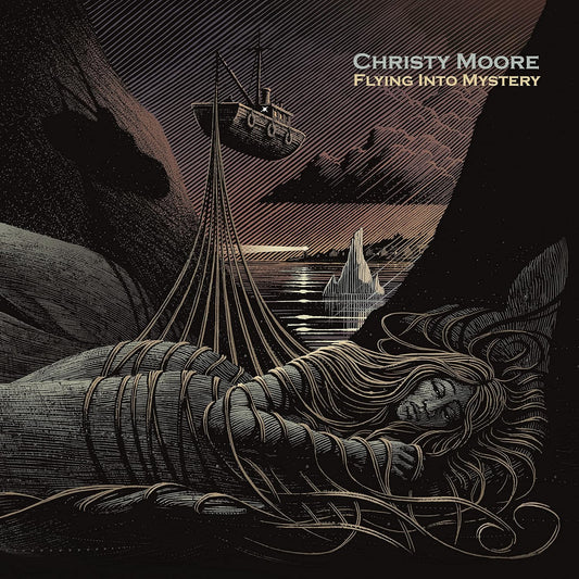 Christy Moore Flying Into Mystery LP vinyl album cover