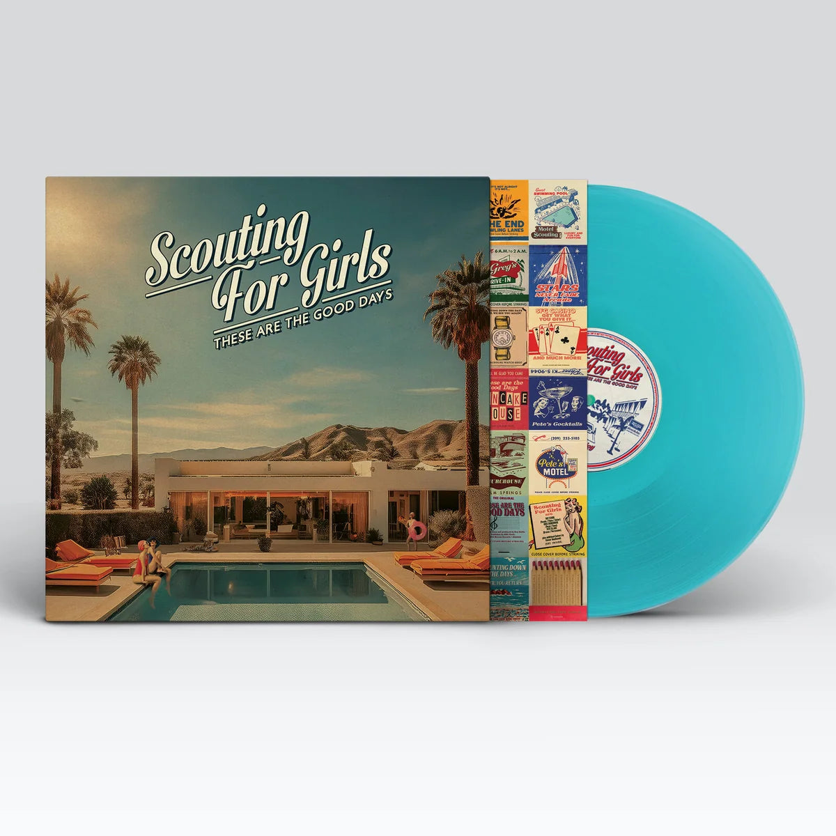Scouting For Girls These Are The Good Days turquoise coloured vinyl record
