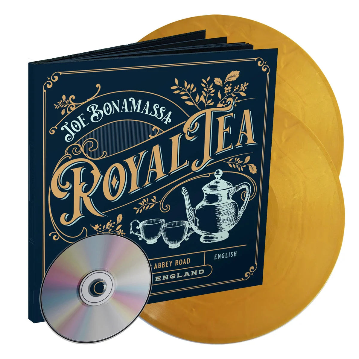 Joe Bonamassa Royal Tea limited edition shiny gold vinyl double LP