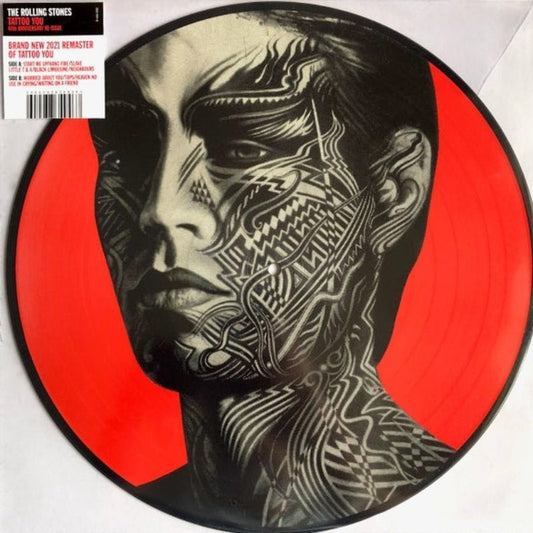 Limited edition Tattoo You LP by The Rolling Stones with colorful picture disc design