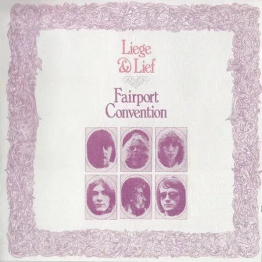 Fairport Convention Liege & Lief album cover featuring classic folk-rock tracks