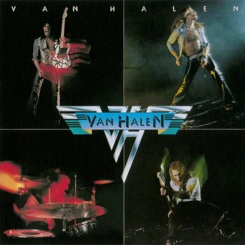 Van Halen’s self-titled debut LP featuring “Eruption” and “Runnin’ with the Devil” on vinyl.