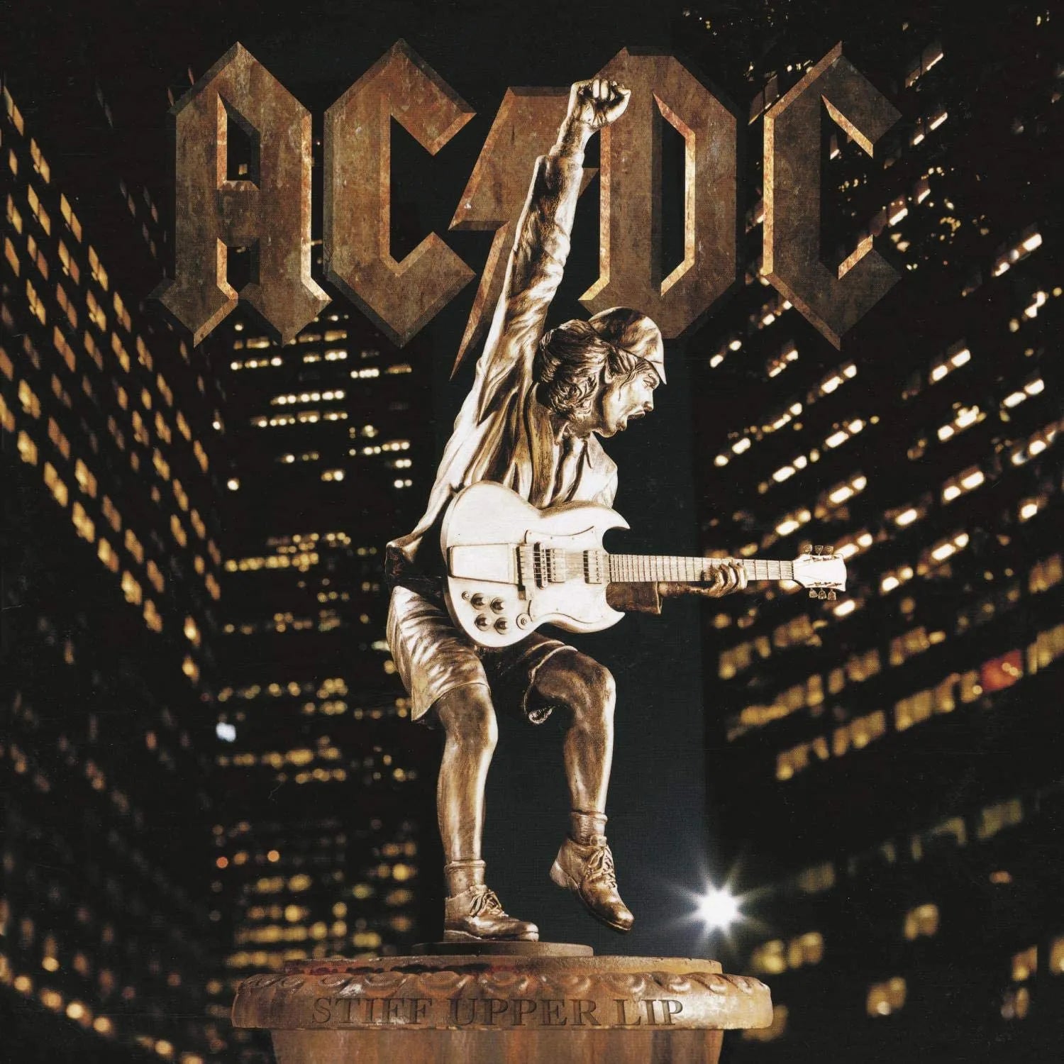 AC DC Stiff Upper Lip LP vinyl classic rock album heavy riffs blues rock LP