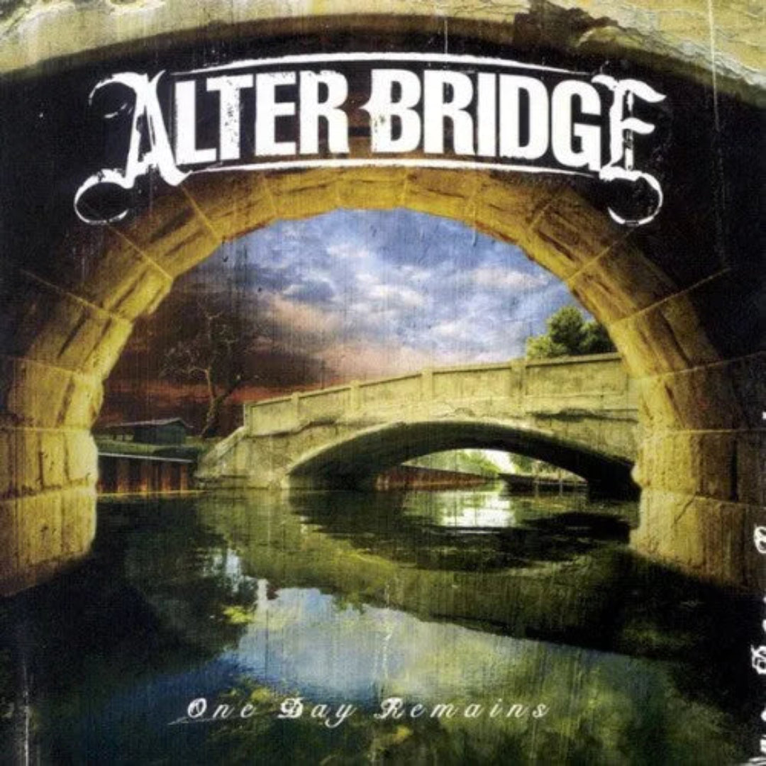 Disc close-up of Alter Bridge One Day Remains featuring logo and album graphics.