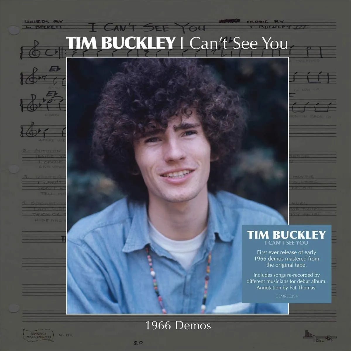Tim Buckley - I Can't See You 12" Single - 1 - LP - Orchard Records
