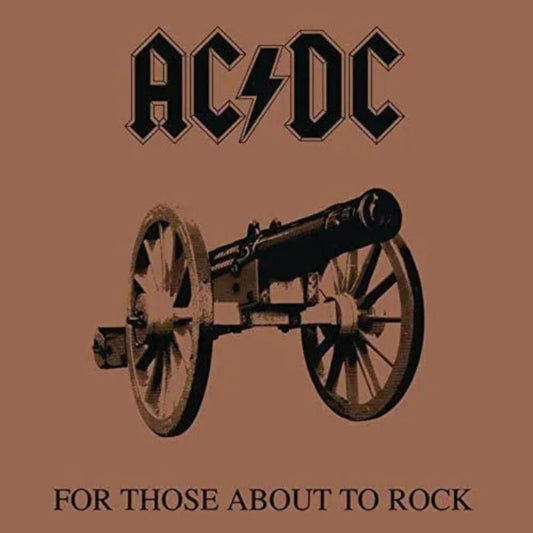 AC/DC 1981 LP For Those About to Rock with explosive rock visuals