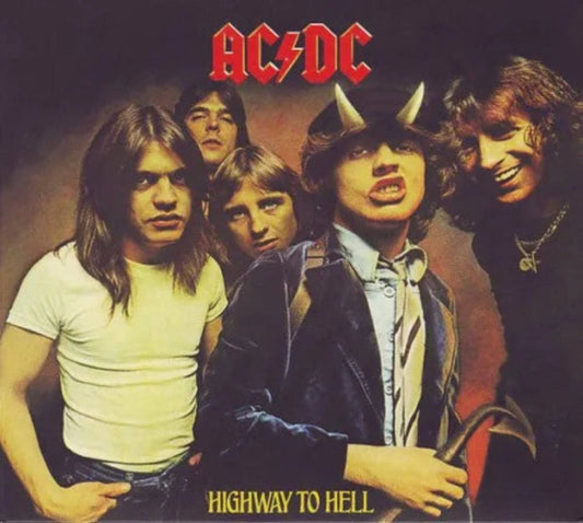 AC/DC’s Highway to Hell CD featuring Bon Scott and iconic title track