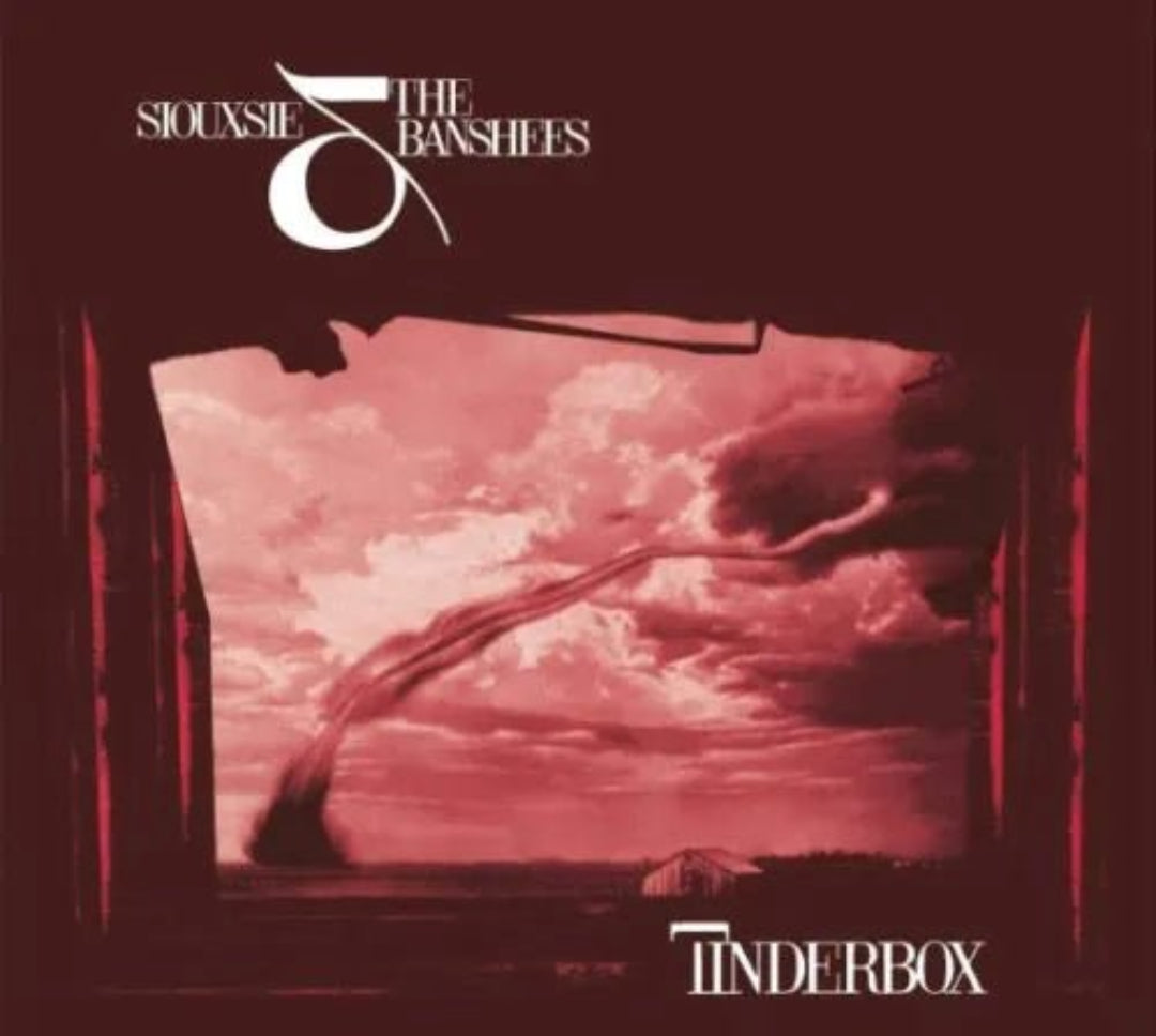 Close up Tinderbox CD playing Siouxsie And The Banshees gothic rock compact disc
