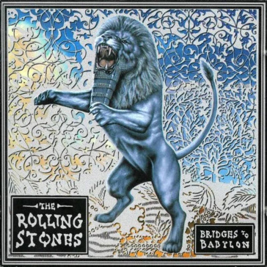CD cover of The Rolling Stones – Bridges to Babylon with lion artwork