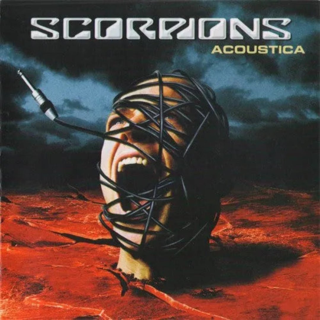 Scorpions Acoustica CD featuring live acoustic versions of classic rock hits.