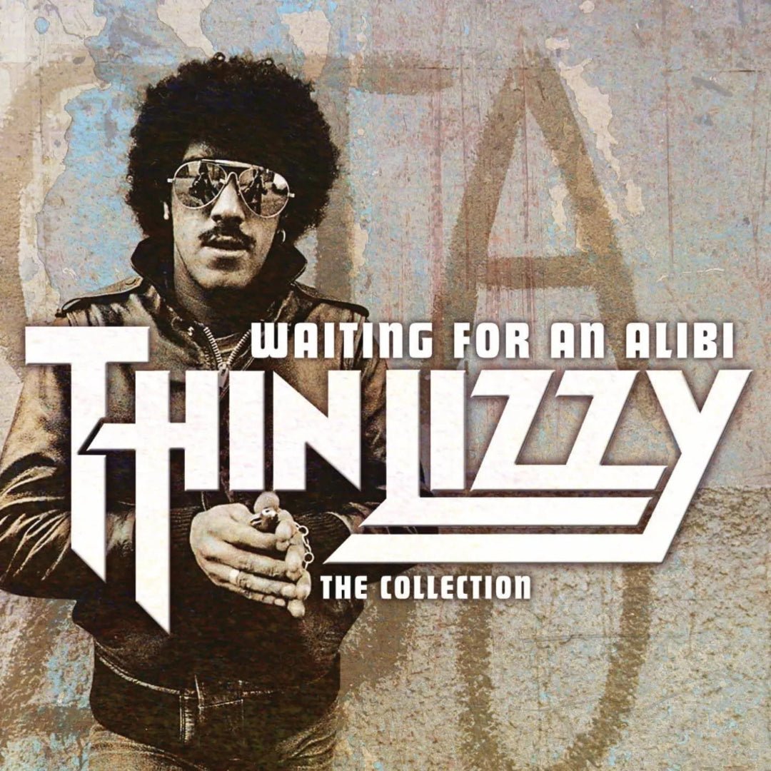 Thin Lizzy Waiting For An Alibi CD cover with classic band artwork