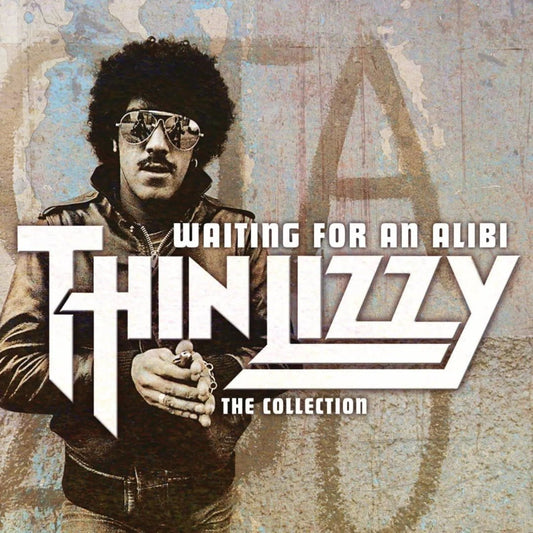 Thin Lizzy Waiting For An Alibi CD cover with classic band artwork