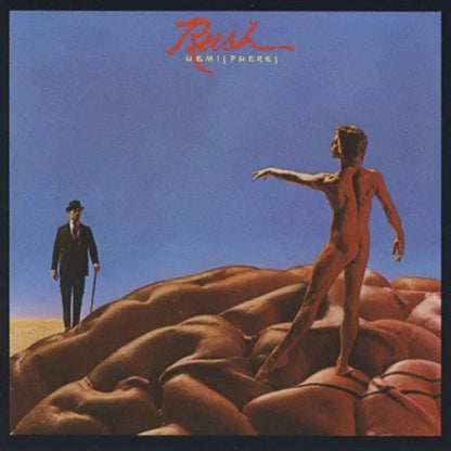 Rush Hemispheres CD featuring The Trees, Circumstances, and the epic title track.