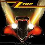 ZZ Top Eliminator album cover, iconic 1983 rock classic on vinyl