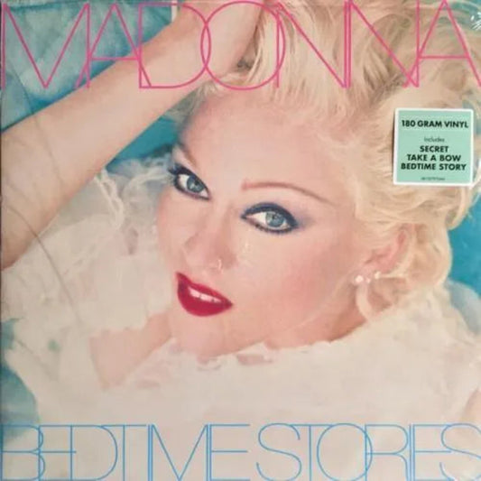 Madonna styled in ethereal colours on iconic mid-90s pop album cover