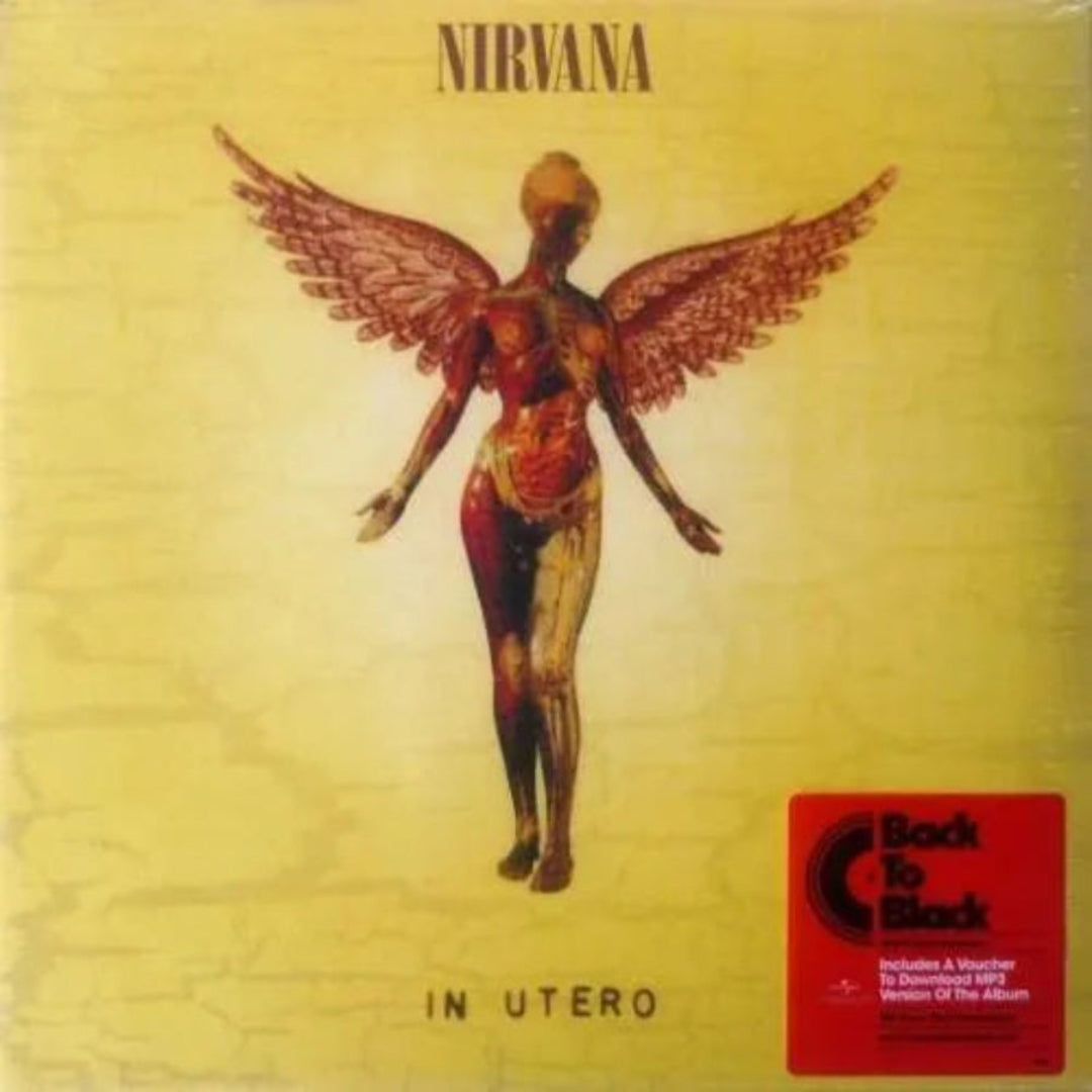 Nirvana In Utero LP album cover featuring iconic grunge tracks