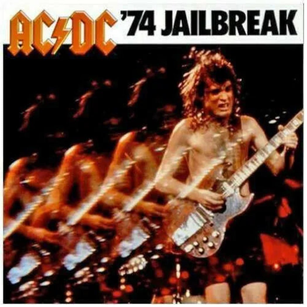 AC/DC ’74 Jailbreak classic hard rock album vinyl cover