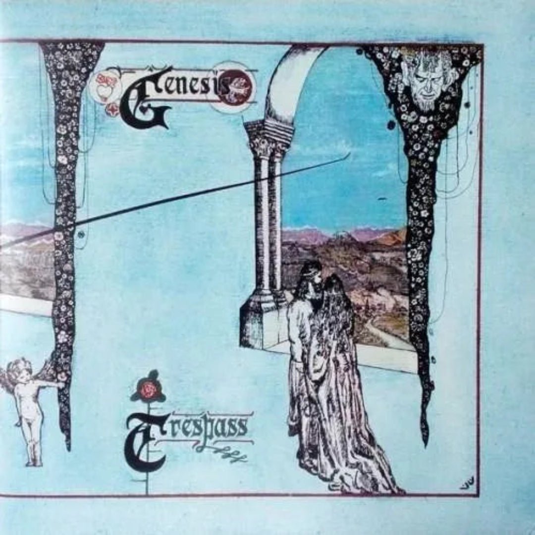 Genesis Trespass LP cover featuring early progressive rock pastoral artwork