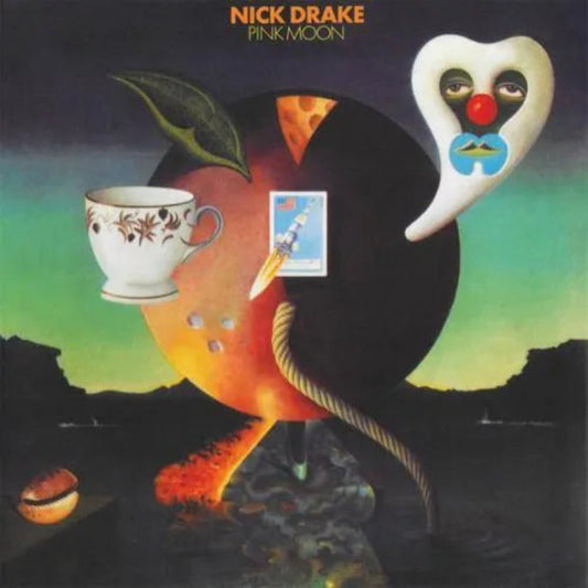 Nick Drake Pink Moon LP 1972 folk classic with tender vocals and acoustic guitar