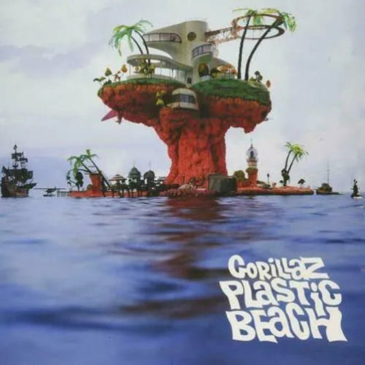 Gorillaz Plastic Beach vinyl album featuring star-studded collaborations