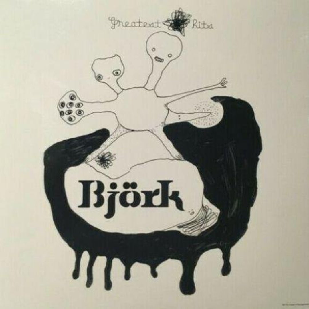 Bjork Greatest Hits 2 LP vinyl album cover artwork close up collectors display!!