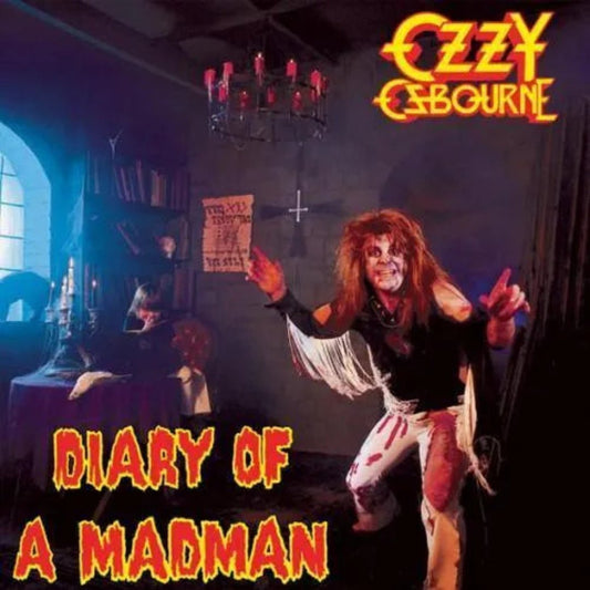 Limited edition red and black swirl Ozzy Osbourne Diary Of A Madman vinyl record