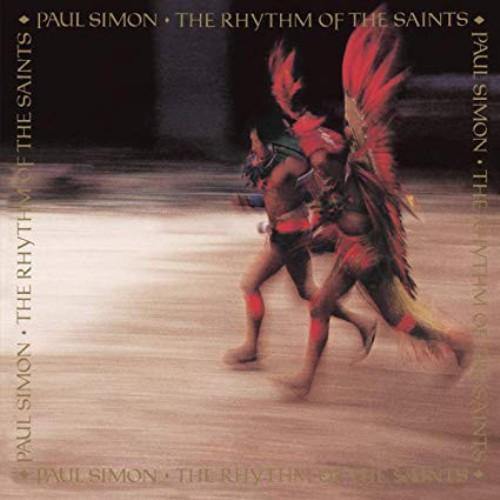 Paul Simon The Rhythm Of The Saints vinyl LP with richly detailed album cover artwork