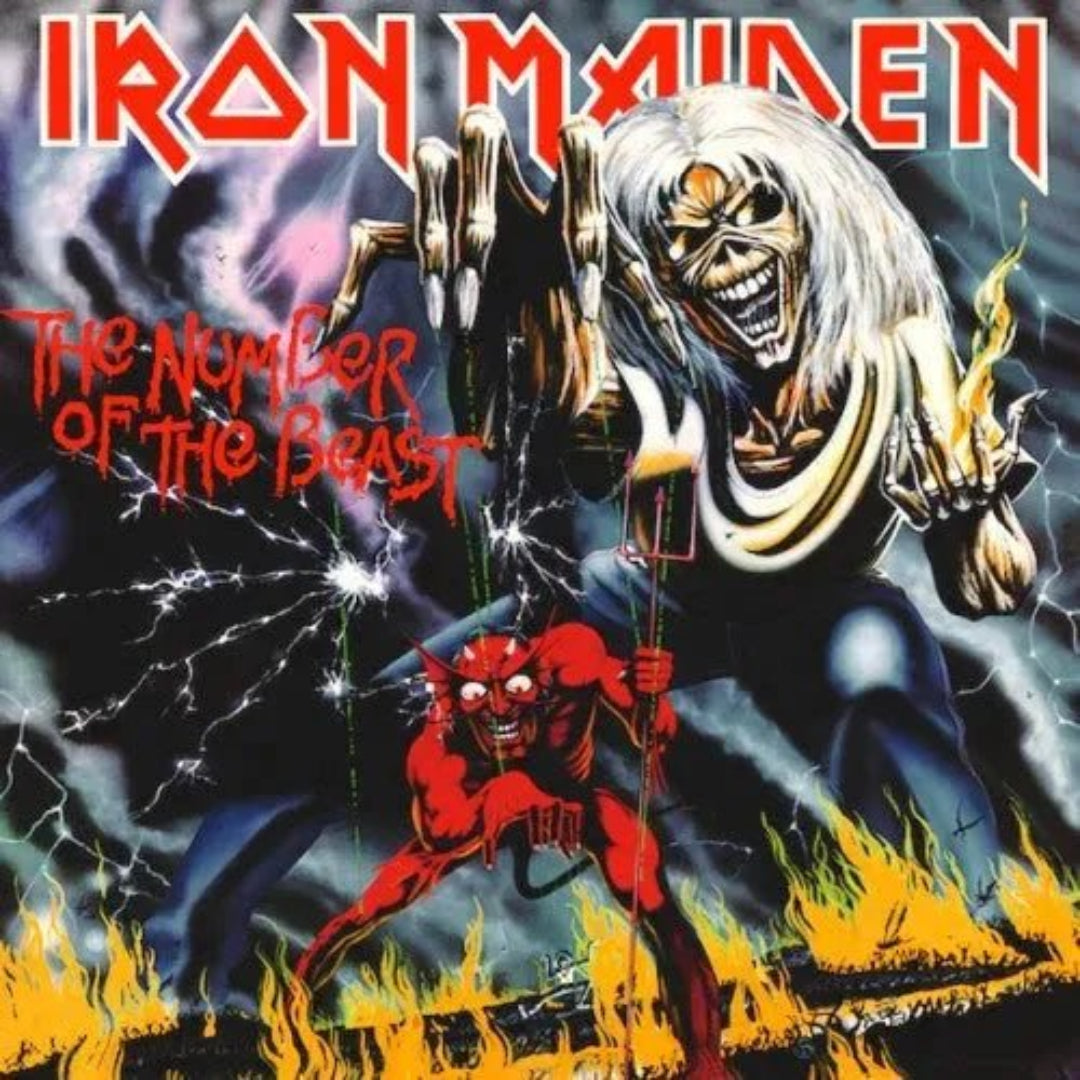 Iron Maiden The Number of the Beast CD classic heavy metal album cover artwork