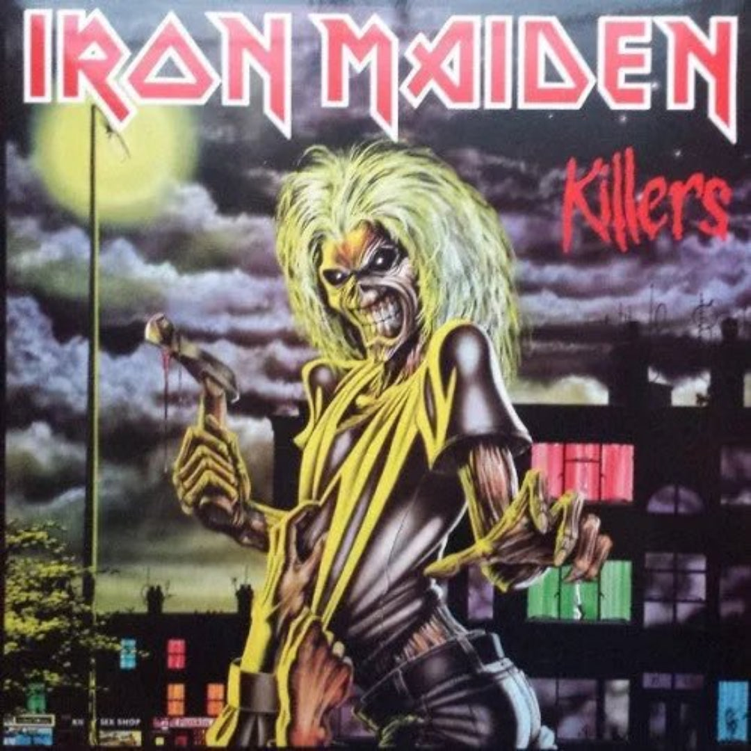 Iron Maiden Killers LP vinyl featuring iconic Eddie heavy metal album artwork