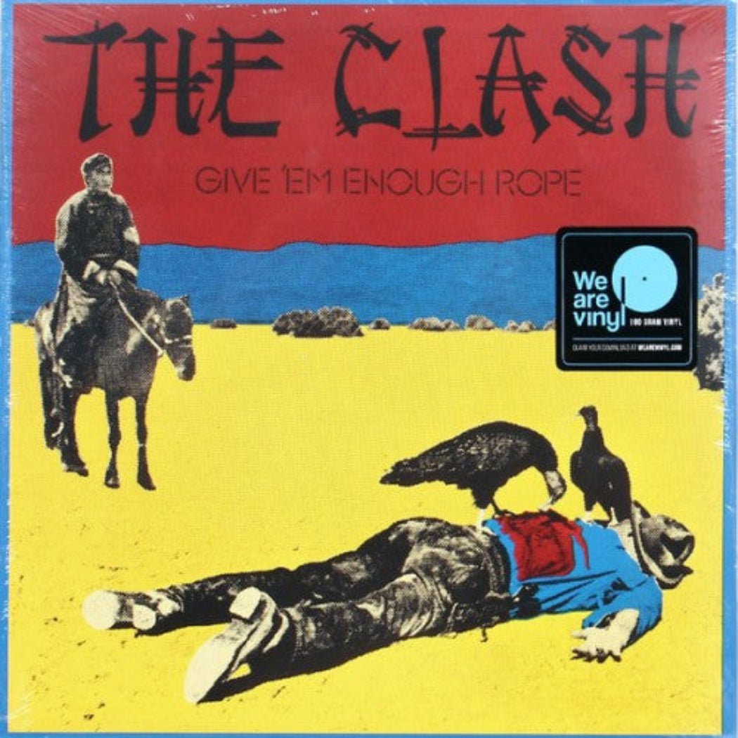 Cover artwork for The Clash’s second studio album Give ’Em Enough Rope on vinyl.