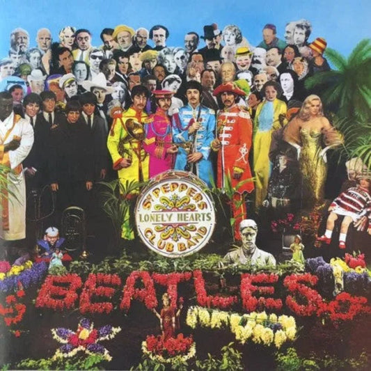 The Beatles Sgt Peppers Lonely Hearts Club Band iconic album cover LP